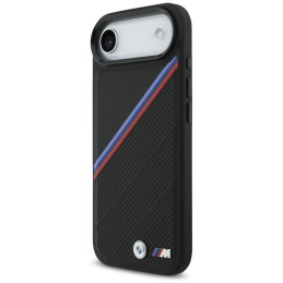 Etui BMW M Tricolor Metal Logo MagSafe do Apple iPhone Air czarny