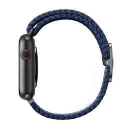 Pasek UNIQ Aspen Apple Watch 4/5/6/7/SE/8/9/10 40/41/42mm Braided niebieski/oxford blue