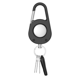 Etui Tech-Protect Slidelock Carabiner Keychain do Apple AirTag 1 / 2 Black