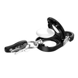 Etui Tech-Protect Slidelock Carabiner Keychain do Apple AirTag 1 / 2 Black