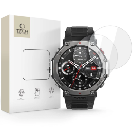 Szkło hartowane Tech-Protect Glass Fit+ do Amazfit T-rex 3 Pro 48mm Clear [2 PACK]