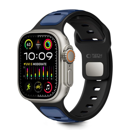 Pasek Tech-Protect IconBand Line do Apple Watch 8 / 9 / 10 / 11 / SE / Ultra 44/45/46/49mm Black/navy