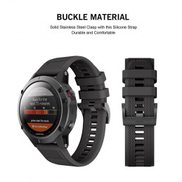 Pasek Tech-Protect Smooth Garmin Fenix 3/3 HR/5X/5X Plus/6X/6X Pro/7X Black