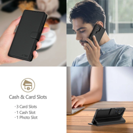 Etui z klapką Tech-Protect Wallet do Xiaomi 15T Black