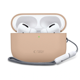 Etui Tech-Protect Silicone do Apple AirPods Pro 3 Caffe Latte