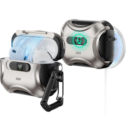 Etui ESR Cyber FlickLock HaloLock MagSafe do Apple AirPods Pro 3 Titanium