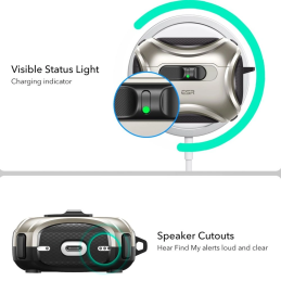 Etui ESR Cyber FlickLock HaloLock MagSafe do Apple AirPods Pro 3 Titanium