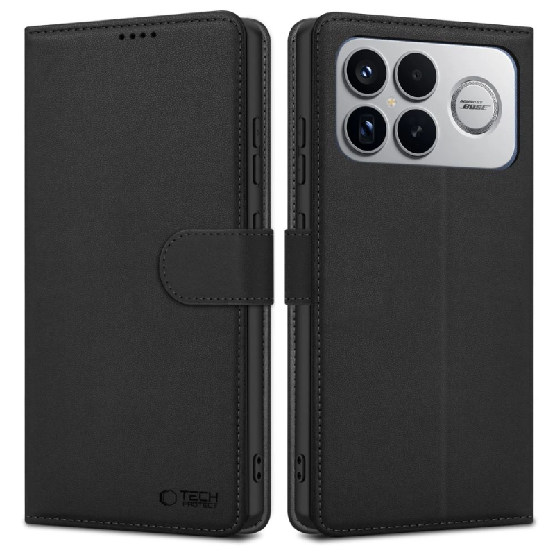 Etui z klapką Tech-Protect Wallet do Xiaomi Poco F8 Ultra Black