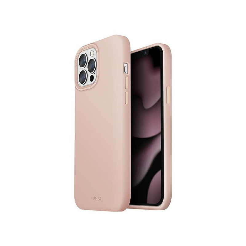 Etui UNIQ Lino Hue MagSafe Apple iPhone 13 Pro Max różowy/blush pink