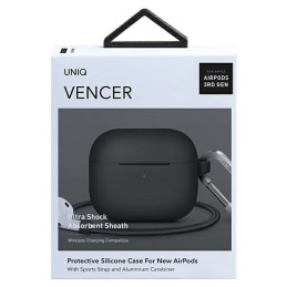 Etui UNIQ Vencer Apple AirPods 3 Silicone szary/charcoal dark grey