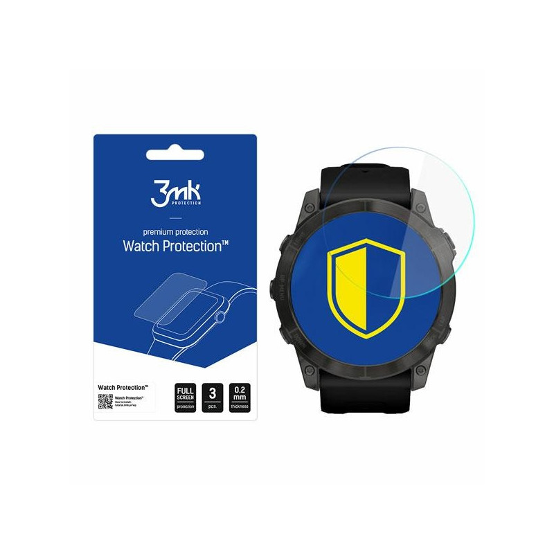Szkło hybrydowe 3MK FlexibleGlass Watch Protection Garmin Fenix 7