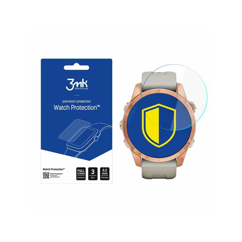 Szkło hybrydowe 3MK FlexibleGlass Watch Protection Garmin Fenix 7s