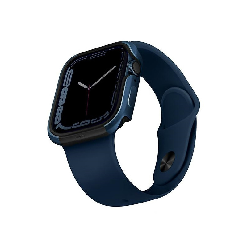 Etui UNIQ Valencia Apple Watch 4/5/6/7/SE 44/45mm niebieski/blue