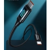 MCDODO KABEL Z WYŚWIETLACZEM USB-C SZYBKIE ŁADOWANIE USB TYP C 5A 100W 1M