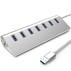 HUB USB ROZDZIELACZ ROZGAŁĘŹNIK PORTÓW AKTYWNY ZASILANIE SZYBKI 7X USB 3.0 HUB USB ROZDZIELACZ ROZGAŁĘŹNIK PORTÓW AKTYWNY ZASILANIE SZYBKI 7X USB 3.0