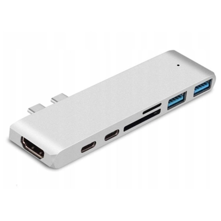 ADAPTER HUB PRZEJŚCIÓWKA USB-C USB THUNDERBOLT HDMI 4K DO MACBOOK PRO AIR