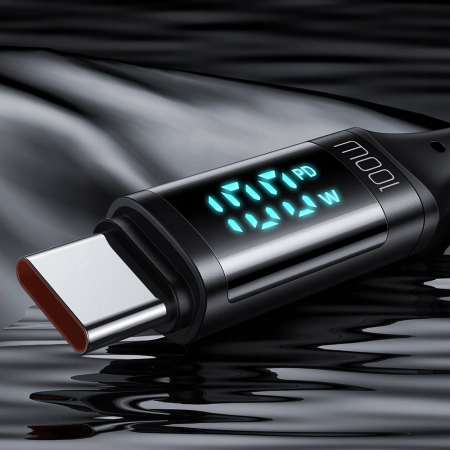 MCDODO KABEL Z WYŚWIETLACZEM USB-C SZYBKIE ŁADOWANIE USB TYP C 5A 100W 1M