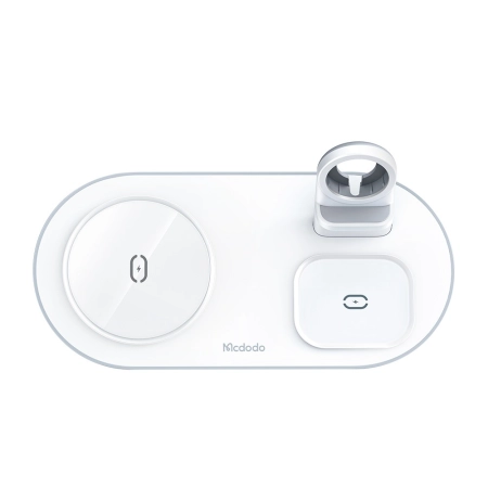 MCDODO STACJA DOKUJĄCA ŁADOWARKA INDUKCYJNA 3W1 DO IPHONE AIRPODS WATCH 15W