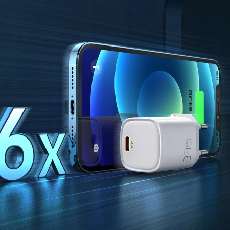 Ładowarka do telefonu Mcdodo nano GaN, USB-C PD QC - 33W CH-0080
