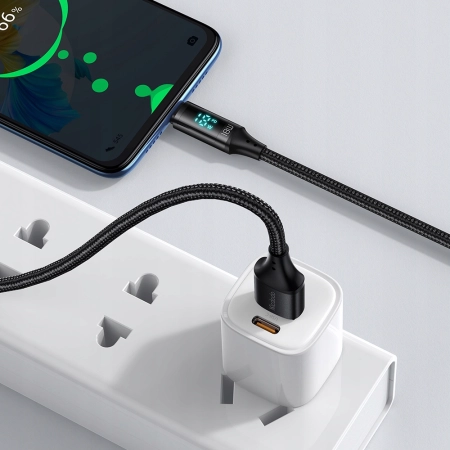 MCDODO KABEL Z WYŚWIETLACZEM MICRO USB SZYBKIE ŁADOWANIE DO SAMSUNG 18W 1M