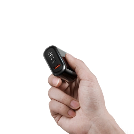 MCDODO SZYBKA ŁADOWARKA SIECIOWA DO TELEFONU 2X USB USB-C PD 20W MIERNIK