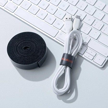 MCDODO ORGANIZER NA KABLE DO KABLI TAŚMA RZEPOWA RZEP OPASKA MAGIC TAPE 3M