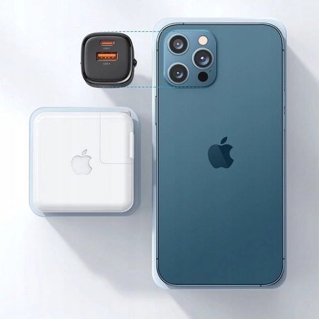 MCDODO SZYBKA ŁADOWARKA SIECIOWA DO TELEFONU ZASILACZ 2X USB USB-C 33W GAN