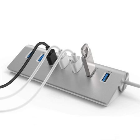HUB USB ROZDZIELACZ ROZGAŁĘŹNIK PORTÓW AKTYWNY ZASILANIE SZYBKI 7X USB 3.0